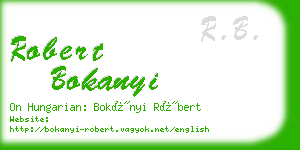 robert bokanyi business card